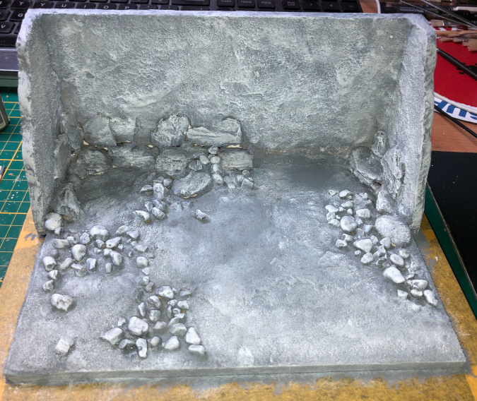 Diorama base ready for the models